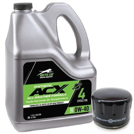 Ilc Replacement for Arctic CAT ACX 0w-40 Synthetic OIL Change KIT - Gallon - Stampede Havoc 2020 ACX 0W-40 SYNTHETIC OIL CHANGE KIT - GALLON - STA